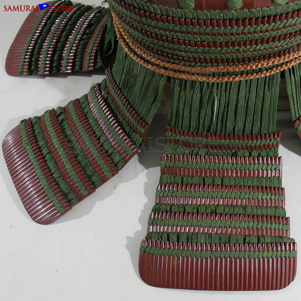 D107 Vermilion Red Antique Samurai Armor Edo period w/ 2nd grade certificate - Image 12