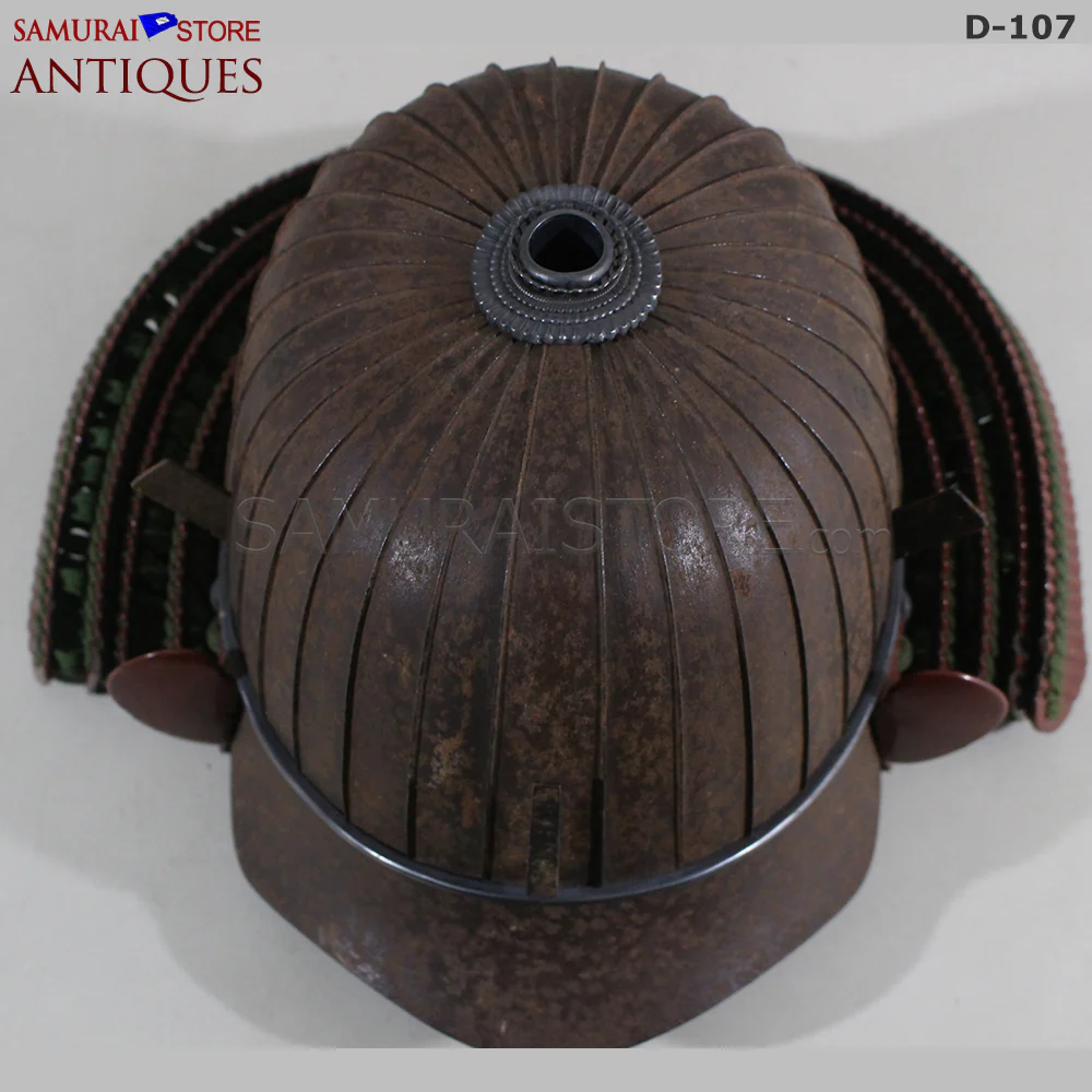 D107 Vermilion Red Antique Samurai Armor Edo period w/ 2nd grade certificate - Image 16