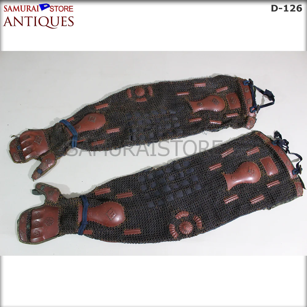 D126 Vermilion Red Antique Samurai Armor Edo period w/ certificate - Image 11