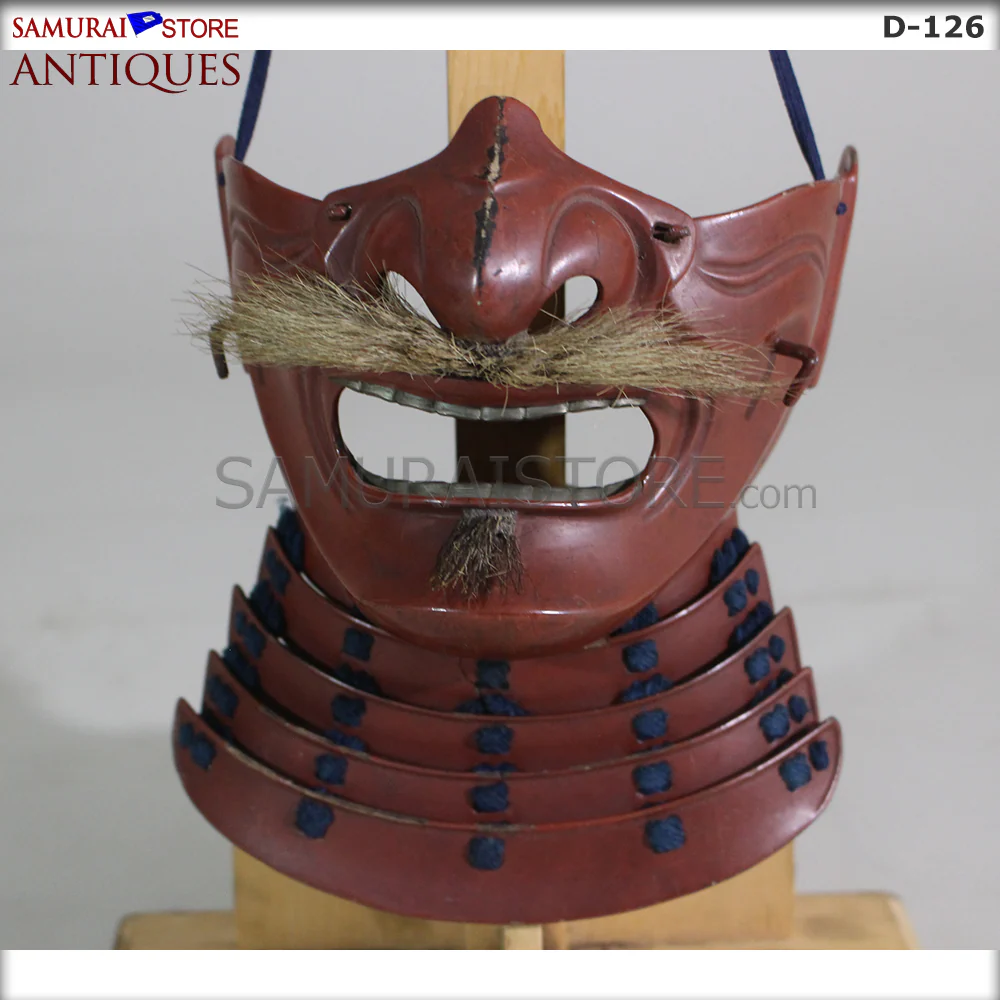 D126 Vermilion Red Antique Samurai Armor Edo period w/ certificate - Image 14