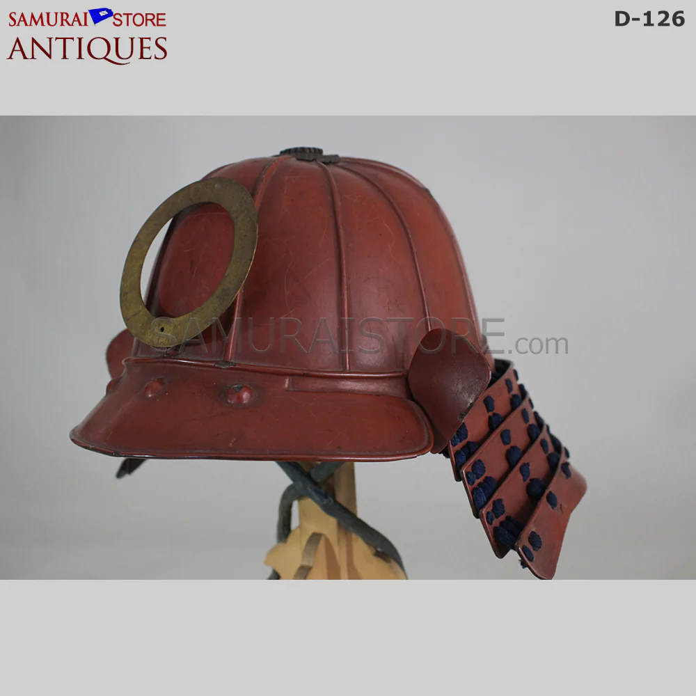 D126 Vermilion Red Antique Samurai Armor Edo period w/ certificate - Image 16