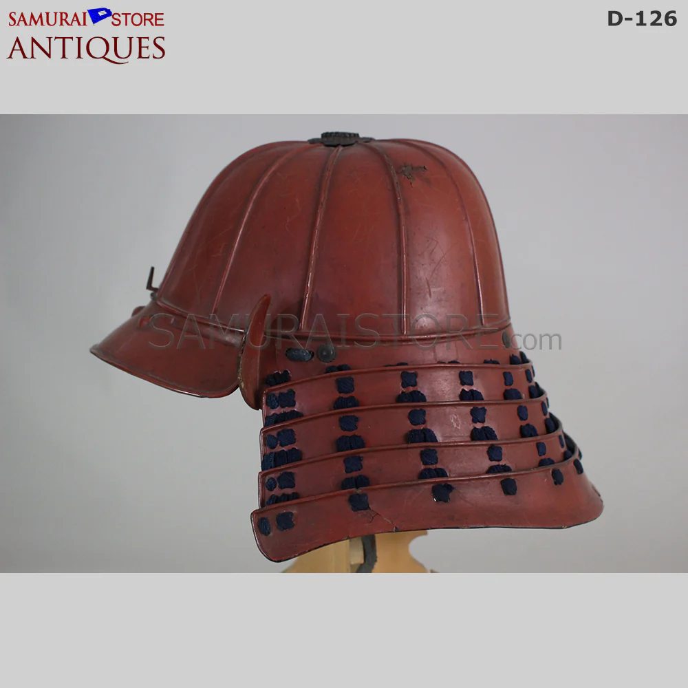 D126 Vermilion Red Antique Samurai Armor Edo period w/ certificate - Image 21