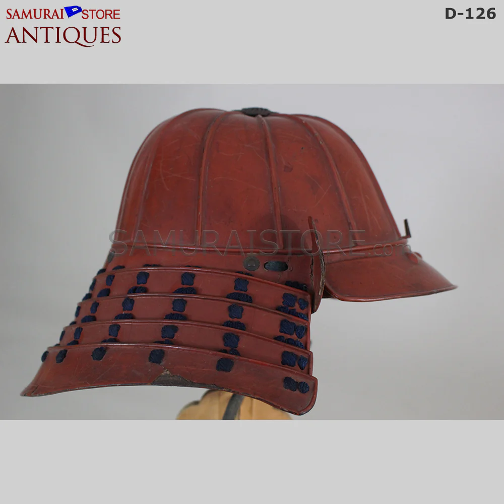 D126 Vermilion Red Antique Samurai Armor Edo period w/ certificate - Image 23