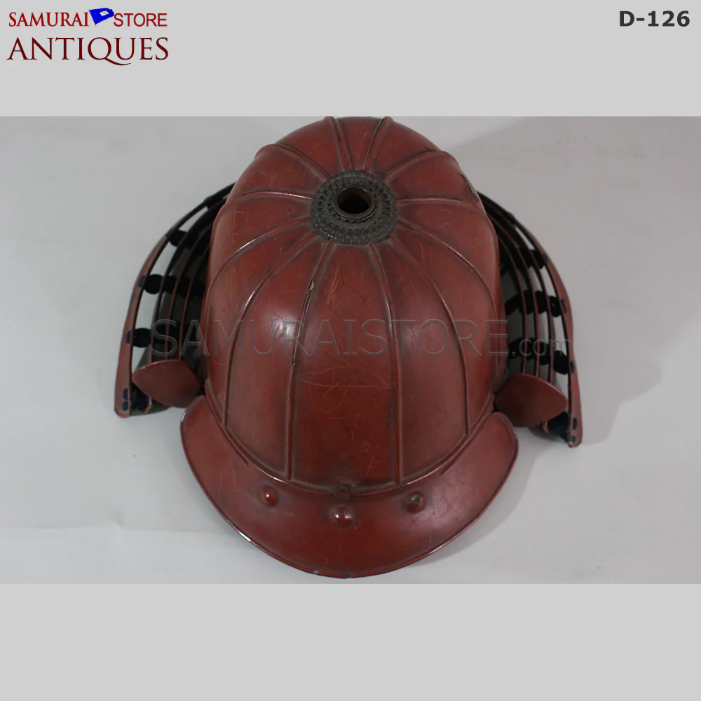 D126 Vermilion Red Antique Samurai Armor Edo period w/ certificate - Image 24