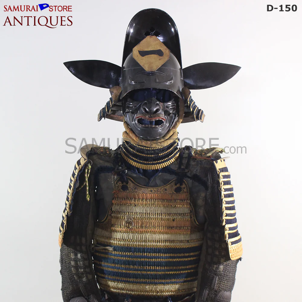 D150 Antique Armor and crown-shaped Kabuto Edo Period w/ Certificate - Image 7