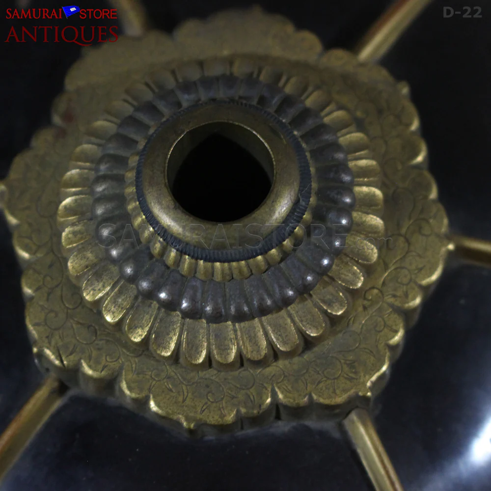 D22 Antique Samurai Armor Dragon Makie w/ Certificate - Image 12