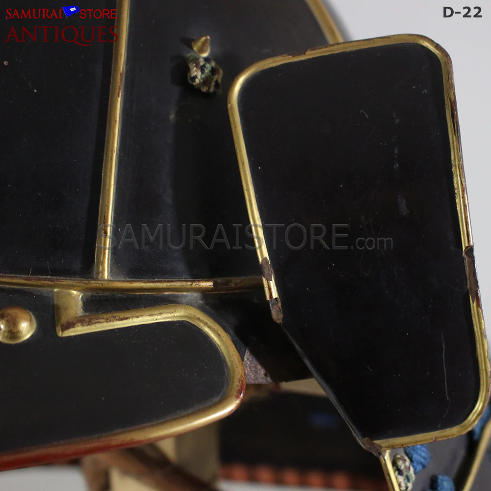 D22 Antique Samurai Armor Dragon Makie w/ Certificate - Image 19