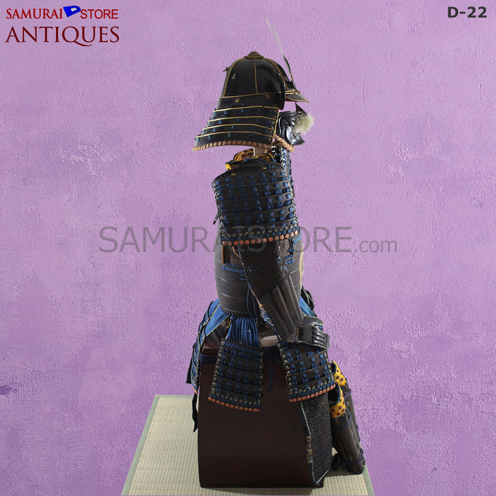 D22 Antique Samurai Armor Dragon Makie w/ Certificate - Image 4
