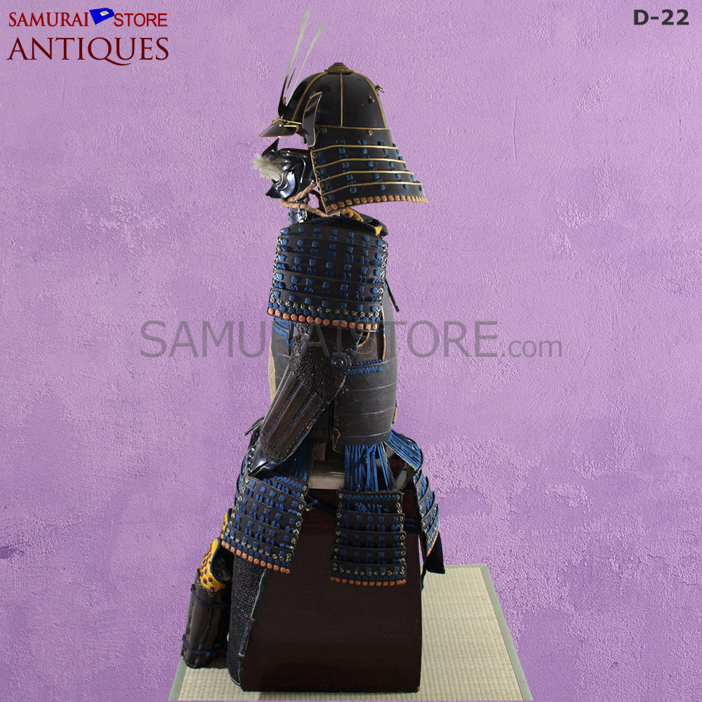D22 Antique Samurai Armor Dragon Makie w/ Certificate - Image 5