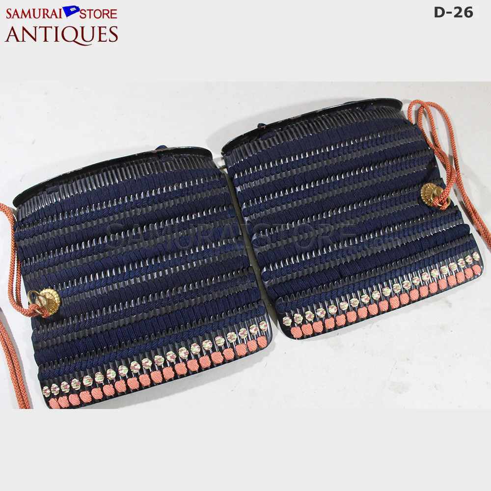 D26 Antique Samurai Armor Honkozane & Kebiki lacing w/ Certificate - Image 12