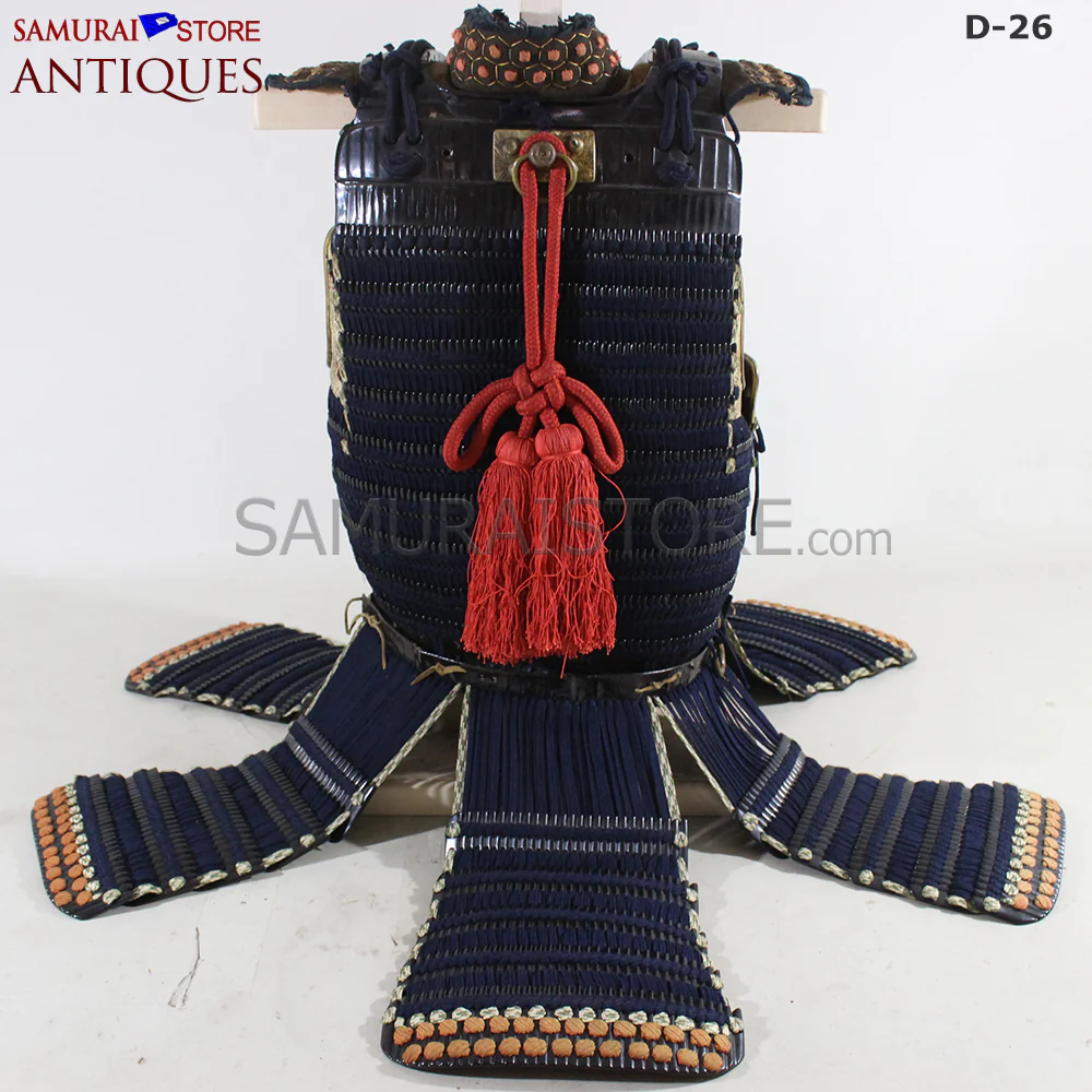 D26 Antique Samurai Armor Honkozane & Kebiki lacing w/ Certificate - Image 13
