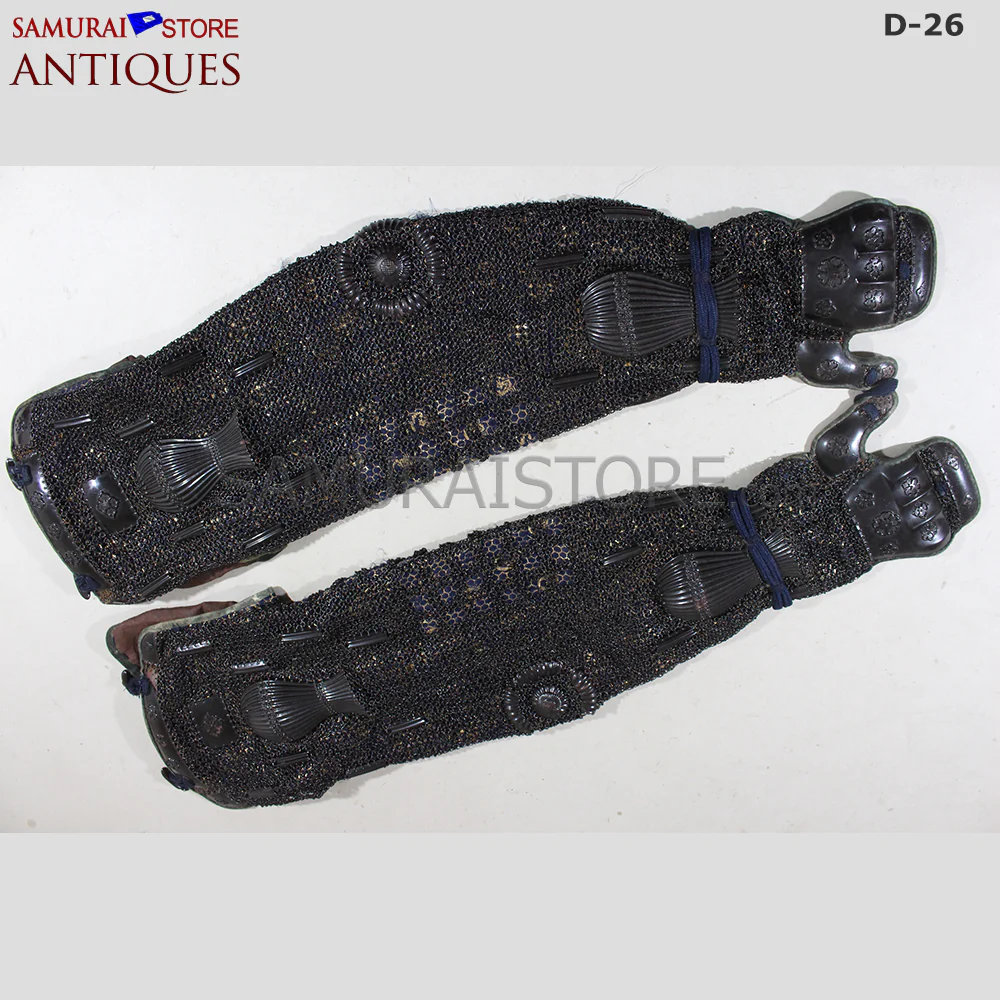 D26 Antique Samurai Armor Honkozane & Kebiki lacing w/ Certificate - Image 14