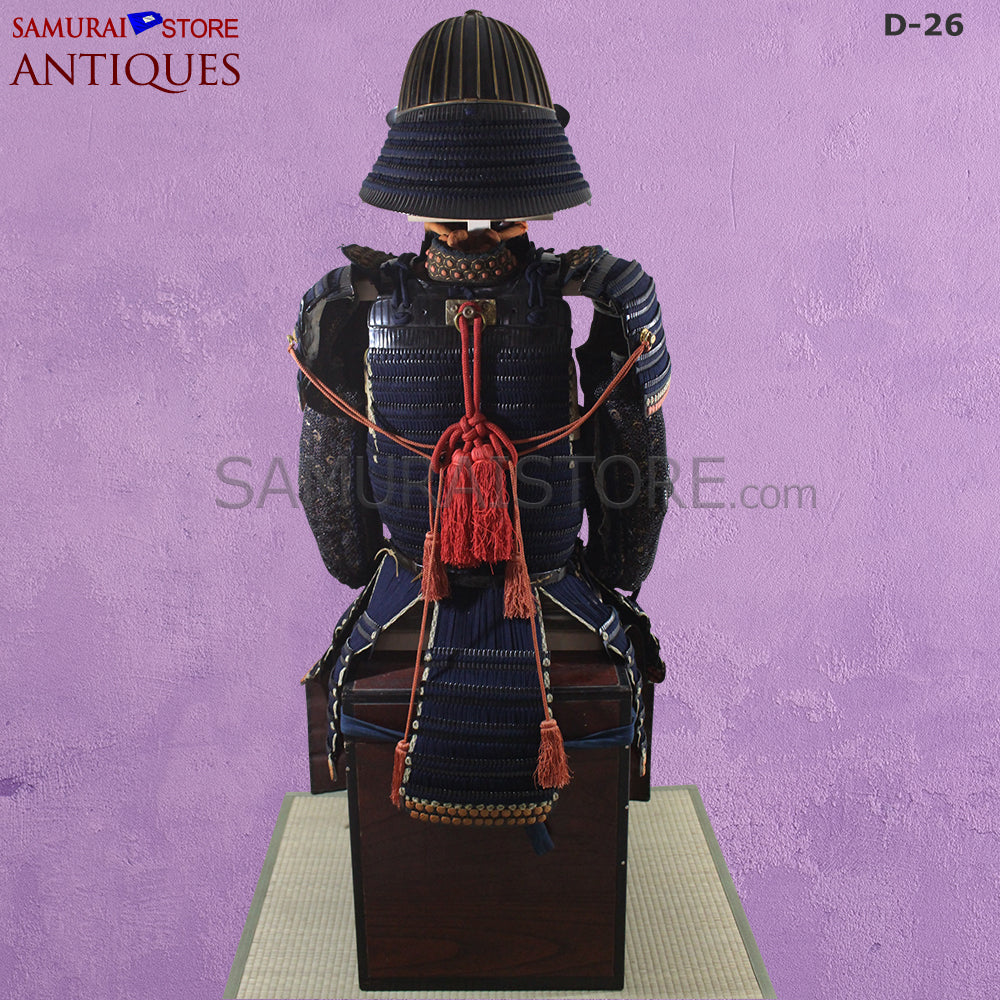 D26 Antique Samurai Armor Honkozane & Kebiki lacing w/ Certificate - Image 4
