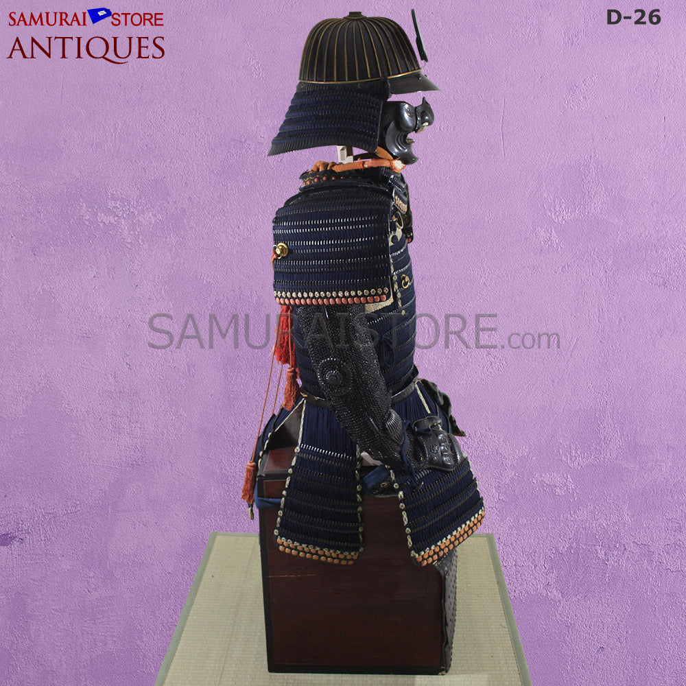 D26 Antique Samurai Armor Honkozane & Kebiki lacing w/ Certificate - Image 5