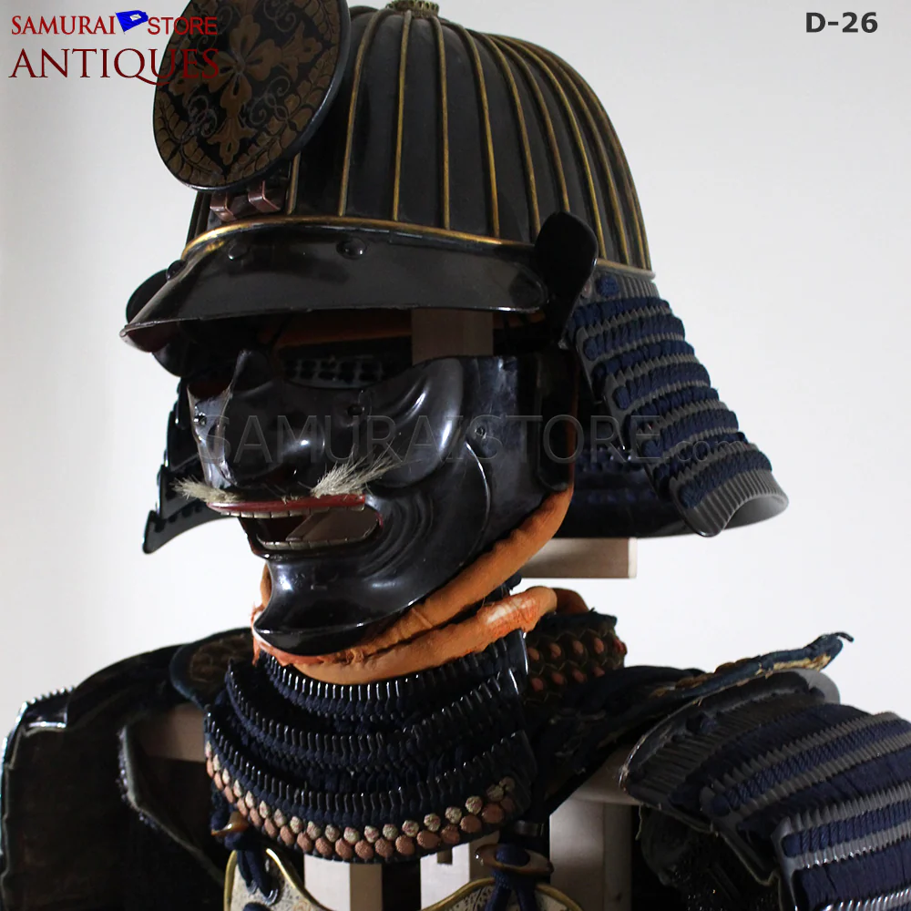 D26 Antique Samurai Armor Honkozane & Kebiki lacing w/ Certificate - Image 6