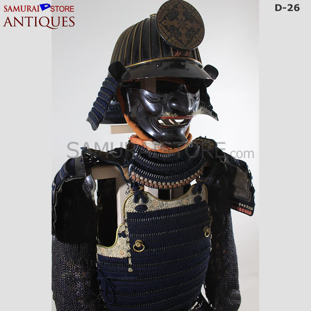 D26 Antique Samurai Armor Honkozane & Kebiki lacing w/ Certificate - Image 7