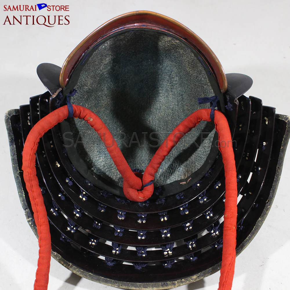 D81 Antique Samurai Armor Dragon Makie & Great horns w/ Certificate - Image 19