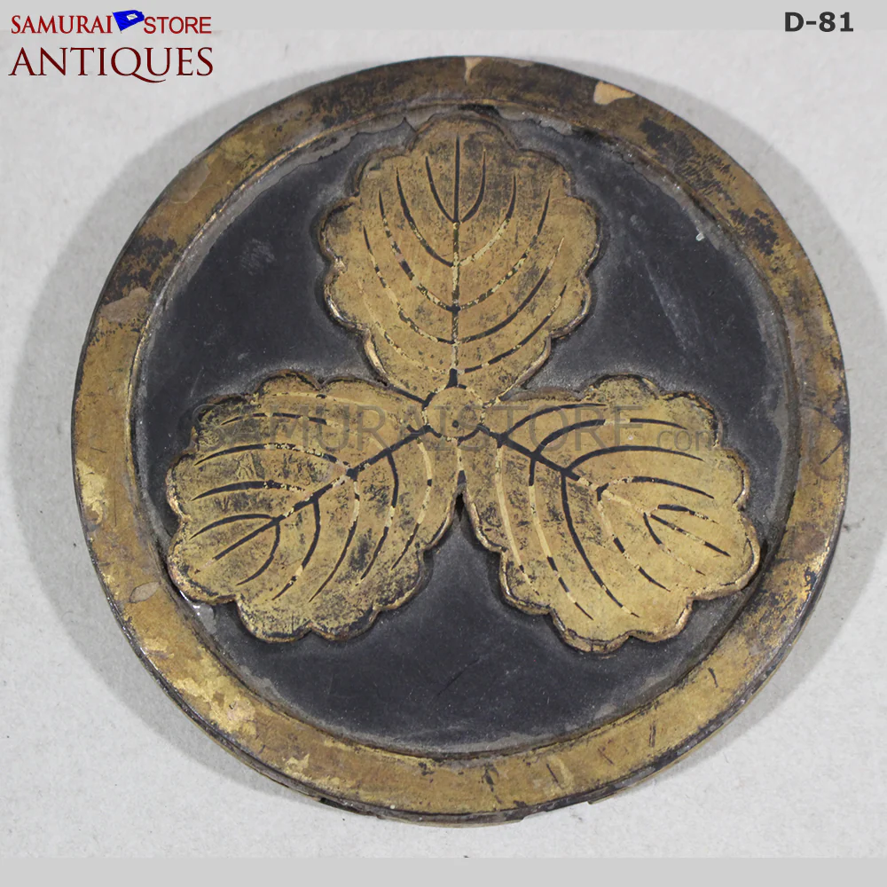 D81 Antique Samurai Armor Dragon Makie & Great horns w/ Certificate - Image 20