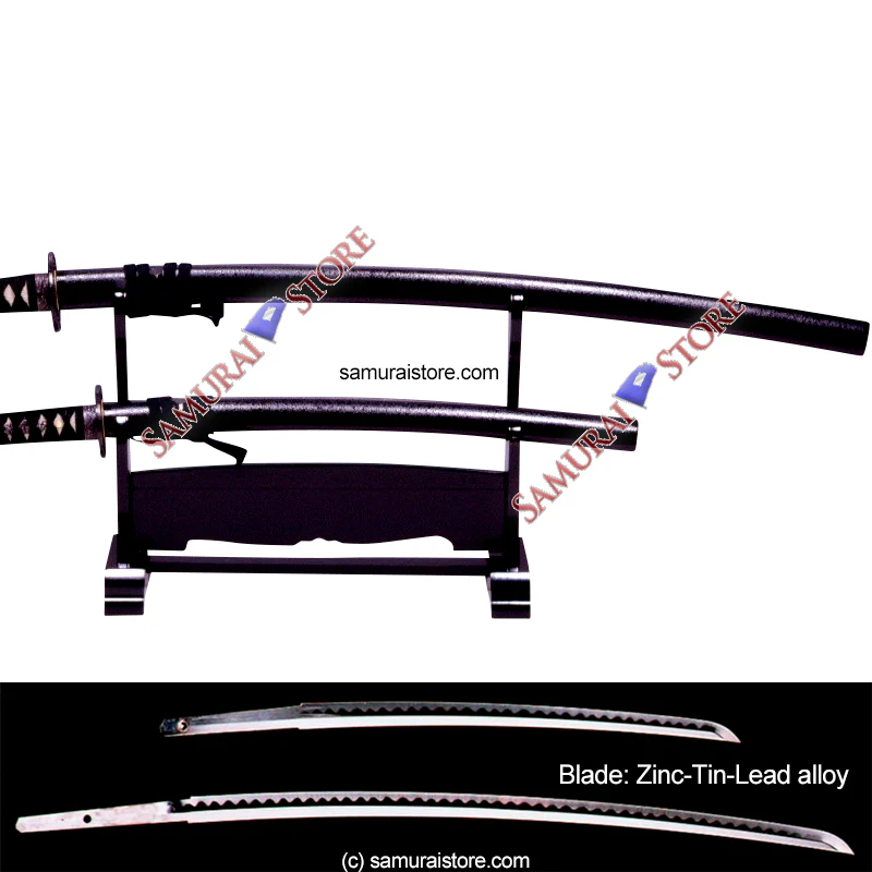 A Pair of Display Replica Sword MATTE BLACK - Image 3