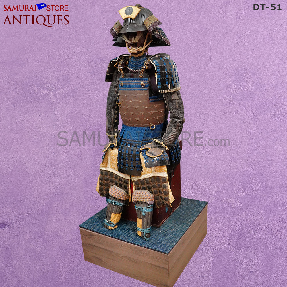 DT51 Antique Samurai Armor Edo period w/ 32 spliced-great helmet - Image 3