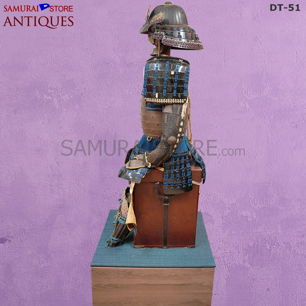 DT51 Antique Samurai Armor Edo period w/ 32 spliced-great helmet - Image 4
