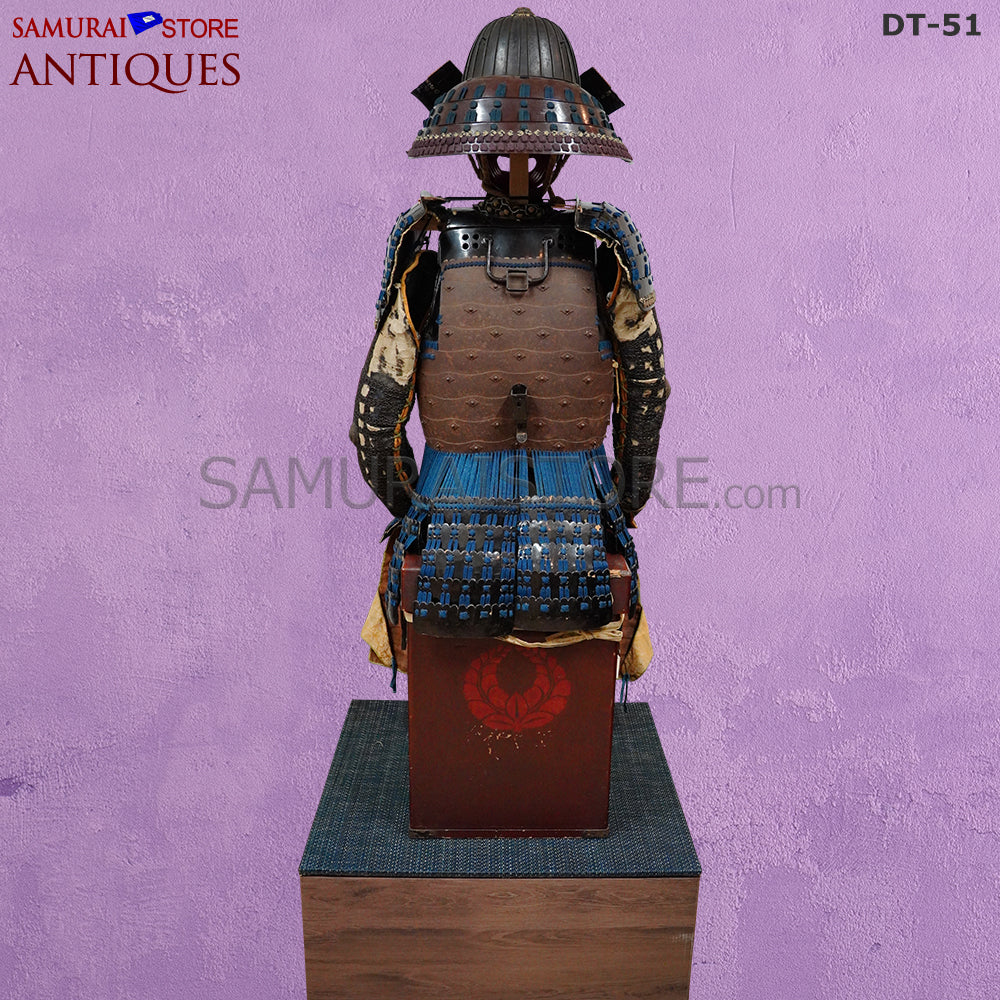 DT51 Antique Samurai Armor Edo period w/ 32 spliced-great helmet - Image 5