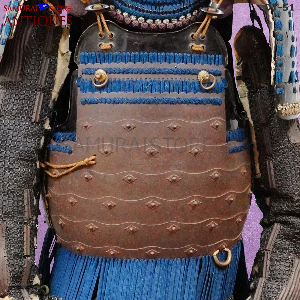 DT51 Antique Samurai Armor Edo period w/ 32 spliced-great helmet - Image 8