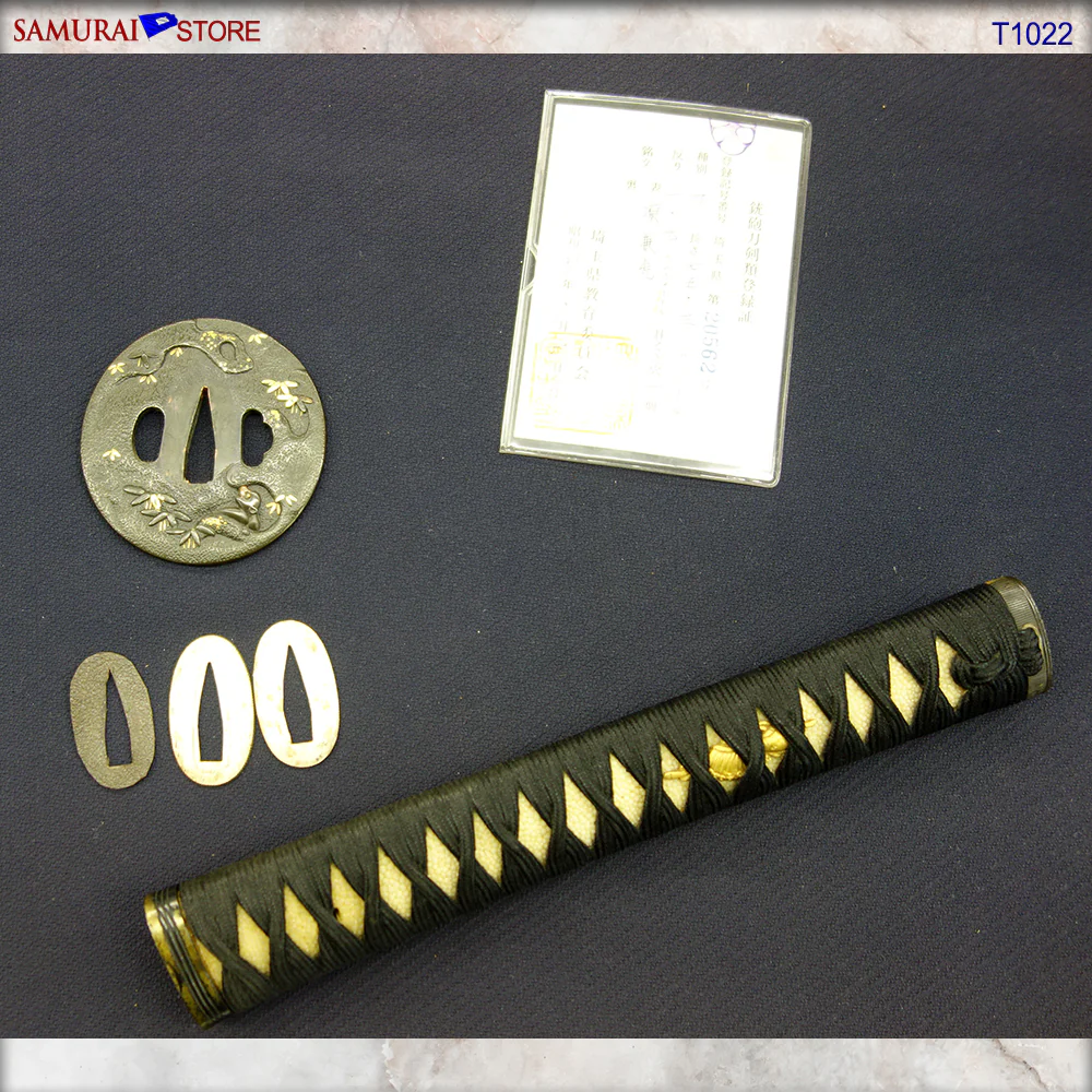 T1022 Katana Sword KANETORA - Antiques - Image 25