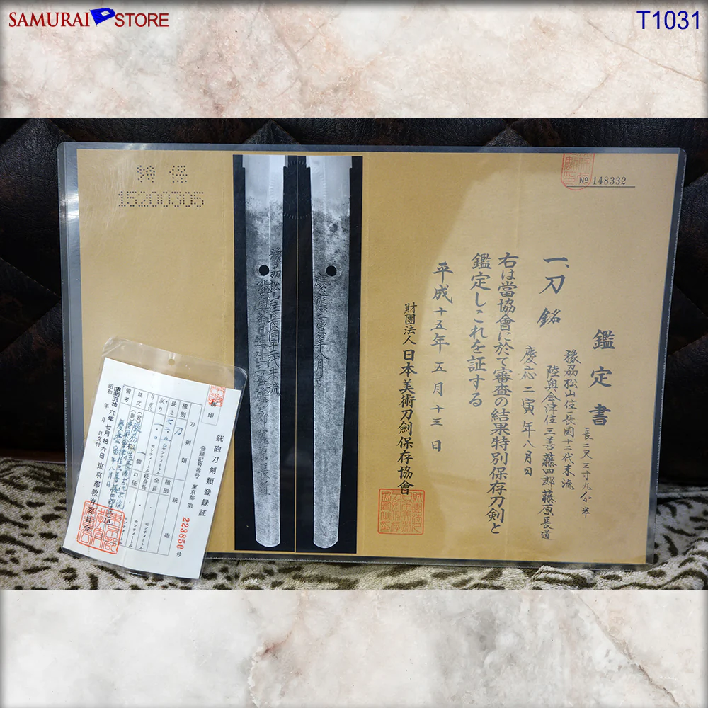 T1031 Katana Sword NAGAMICHI - Antiques NBTHK - Image 26