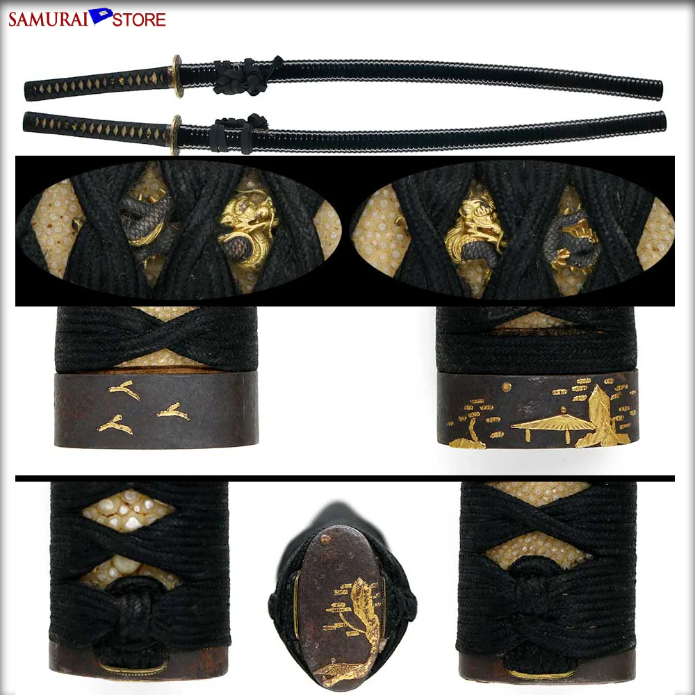 T225 Katana Sword  UJINOBU - Antique - Image 10