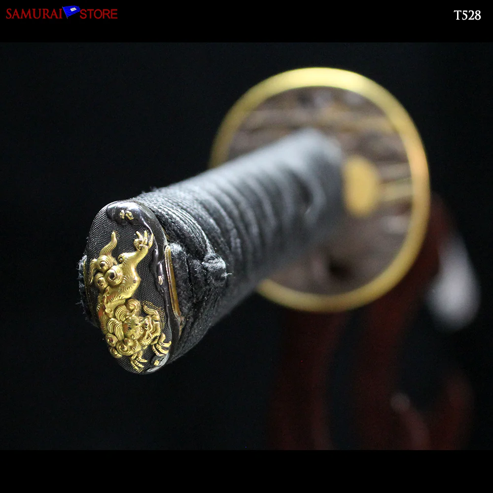 T528 Katana Sword Fujiwara Sukenobu - Antique - Image 17