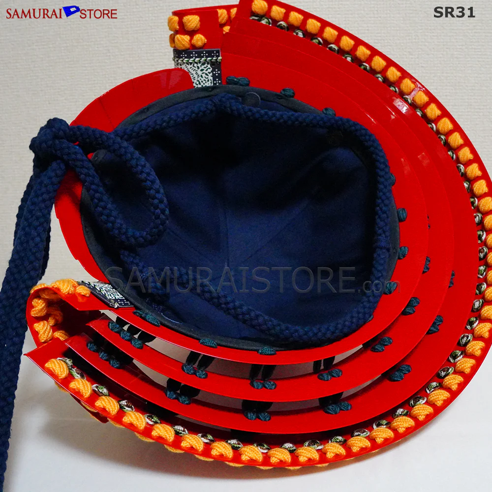 SR31 Shishi Kabuto helmet Wearable Basic Red - Image 5