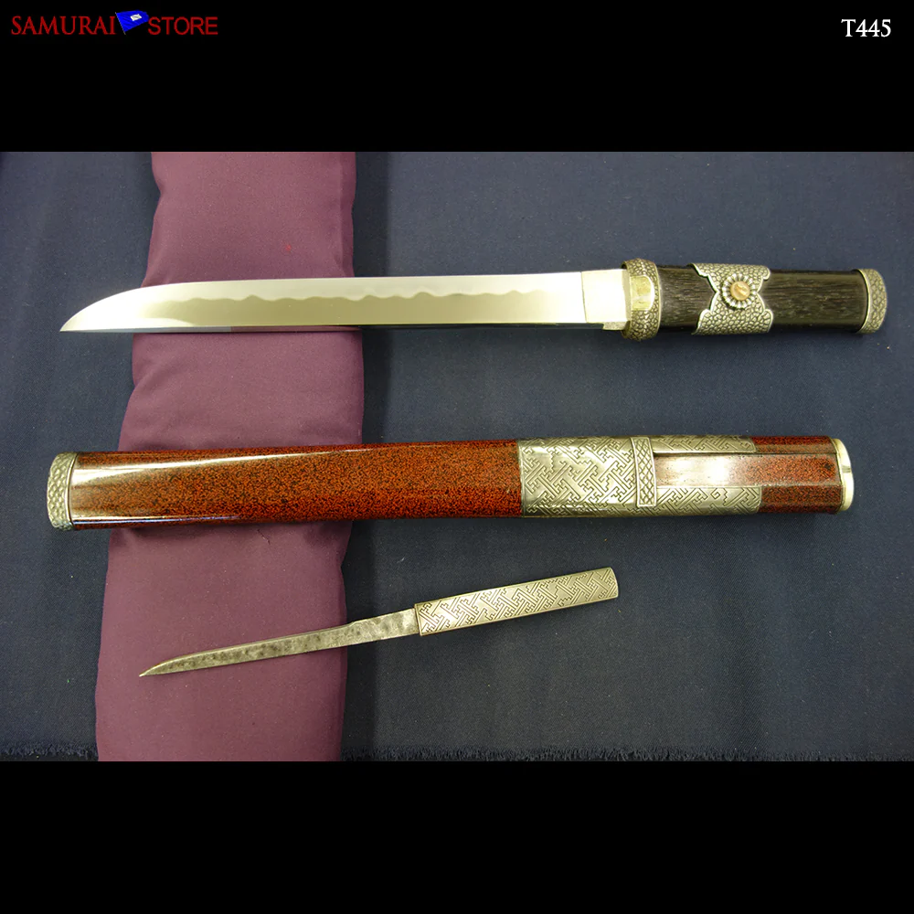 T445 Tanto Short Sword Edo period w/Certificate - Antique - Image 16