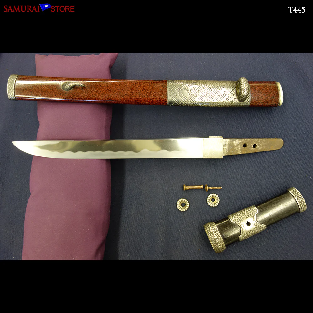 T445 Tanto Short Sword Edo period w/Certificate - Antique - Image 3