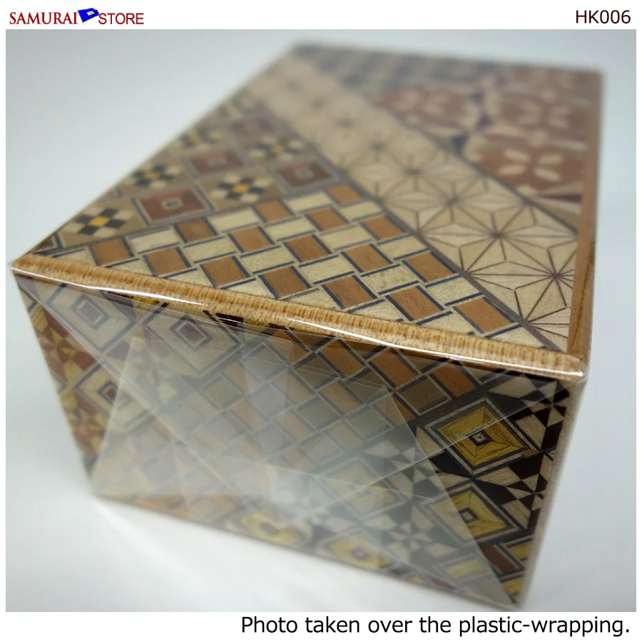 Yosegi Craft Puzzle Box 7 Steps (HK006) - Image 3