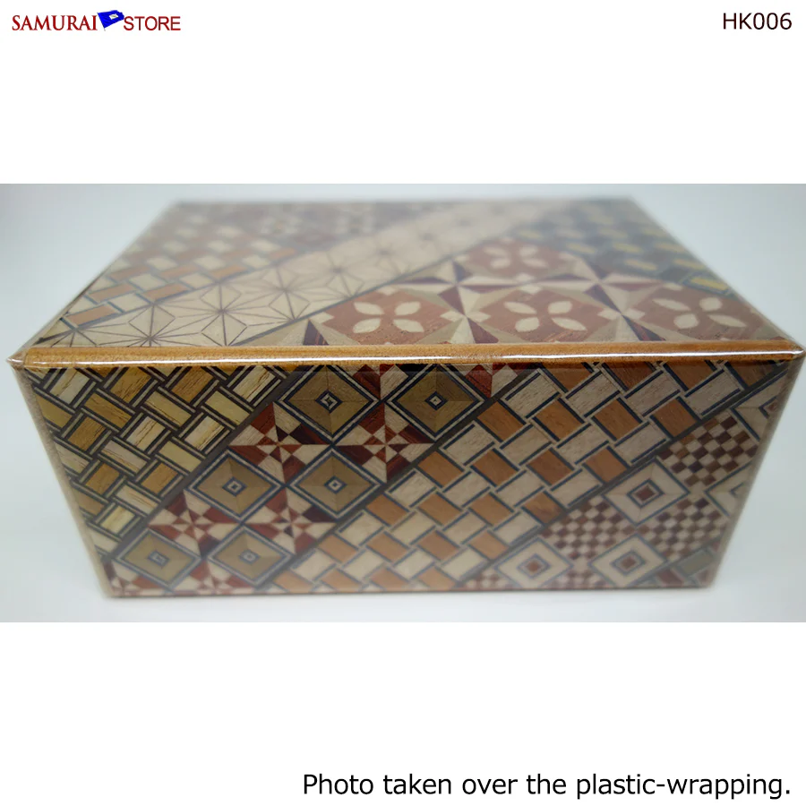 Yosegi Craft Puzzle Box 7 Steps (HK006) - Image 4