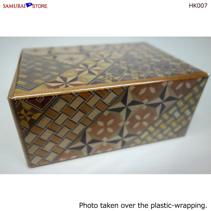 Yosegi Craft Puzzle Box 4 Steps (HK007) - Image 4