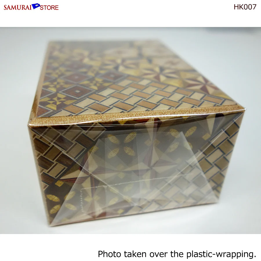 Yosegi Craft Puzzle Box 4 Steps (HK007) - Image 6