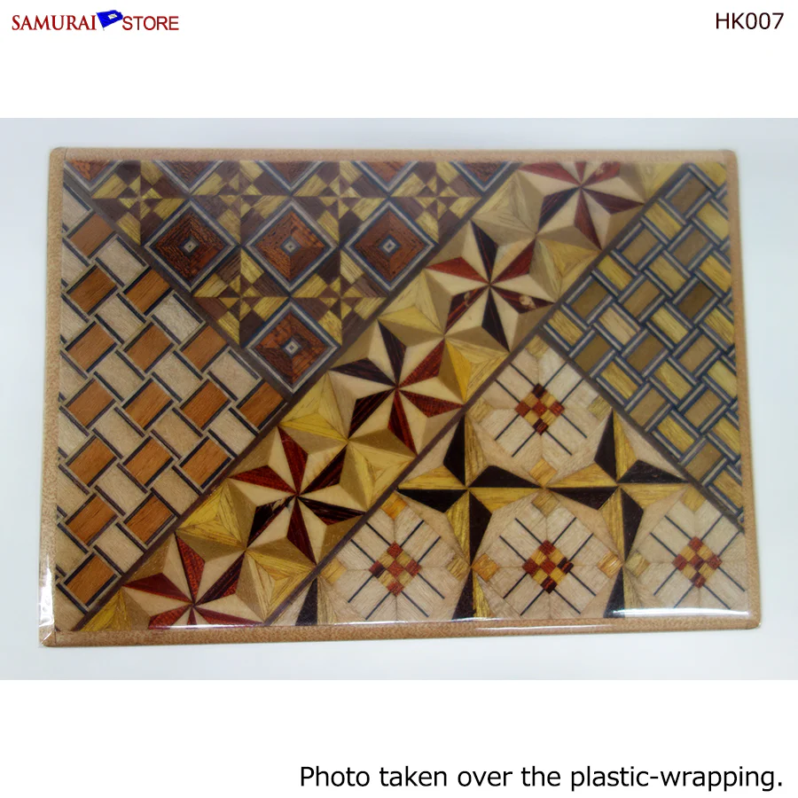 Yosegi Craft Puzzle Box 4 Steps (HK007) - Image 7